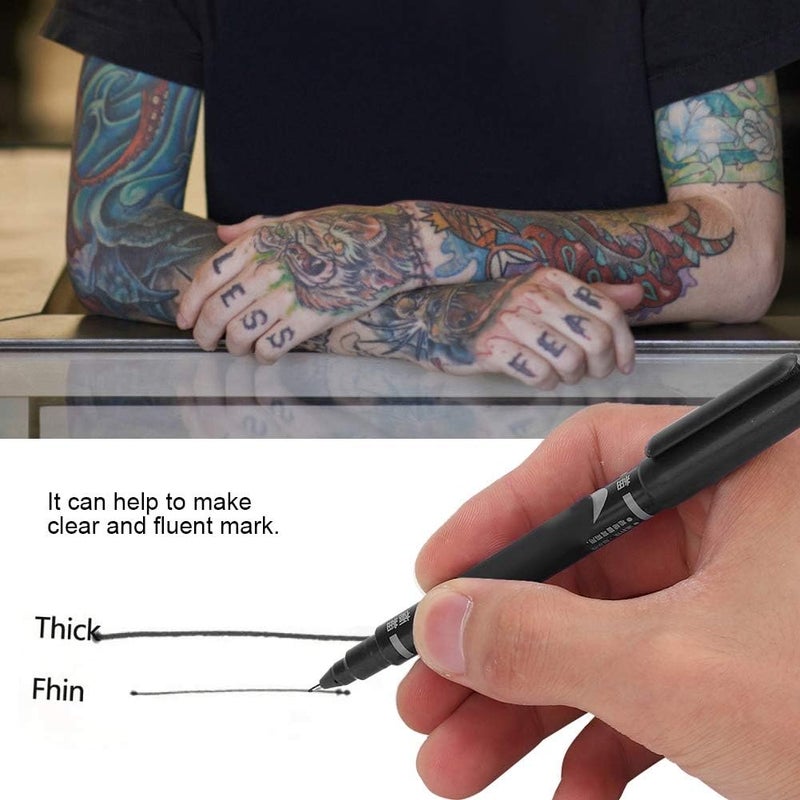 woobles Tattoo Marker, A Box Of Ten Double-Headed Cutting Pens For Tattoo Marks (#1) - Image 2